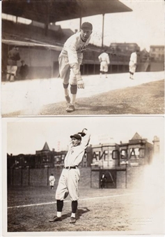 Rare 1917 Felix Mendelsohn M101-6 Card Set Original Embossed Photos (4) - Featuring Non-Checklisted Players Wood, Grimes, Carlson and Carter - PSA/DNA Type I 